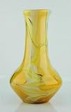 Glass Yellow Vase 100% Handblown Art X99 (B22-1)