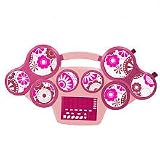 First Act 8-Pad Digital Drum Set Pink Flower Design