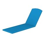 IMAGE OF Polywood Outdoor Furniture Nautical Stackable Chaise Lounge with Arms, Full Cushion, Sesame Sunbrella