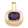 14K Yellow Gold Amethyst Pendant