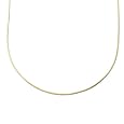 14k Yellow Gold .90mm 8-Sided Diamond-Cut Snake Chain Necklace, 18"