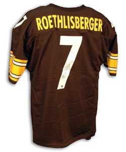 Ben Roethlisberger Signed Steelers Black Throwback Jersey with new style number