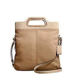 Coach Leather Crossbody Messenger Bag 13388 Camel Sand