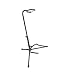 CSS-20 Tubular Guitar Stand with Padding and Security Strap (Black)