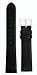 Men's Genuine Italian Leather Watchband Black 18mm Watch Band