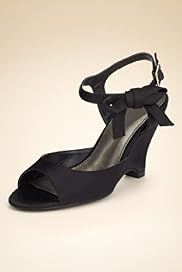 Peep Toe High Heel Bow Wedge Shoes