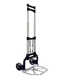 RWM Casters FW-90S Small Folding Hand Truck, 4 non-marking Wheel, 130 lbs Capacity
