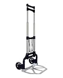 RWM Casters FW-90 Aluminum Folding Hand Truck with Loop Handle, 130 lbs Load Capacity, 39" Hei