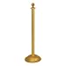 United Visual Products Majestic Series Rope Stanchion - Gold Anodized