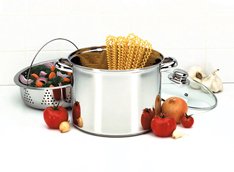 SET OF 3 STAINLESS STEEL STEAMER SET