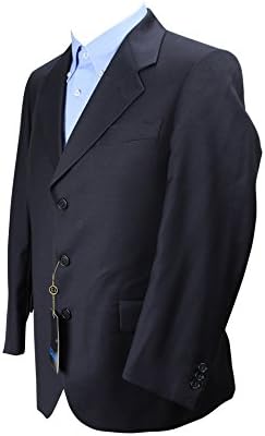 Linex Ter Mens Blazer Size 37 US / 47 IT Regular - Blue Virgin Wool