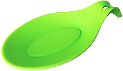 iNeibo Kitchen Silicone Spoon Rest, Set of 4, (Green)