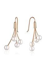 steel art Pendientes Auris 4 Pearls Rosado