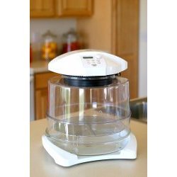 Infrared Halogen Oven with Extender Ring White 11.5 H x 15 W x 15.5 D