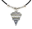 San Diego Chargers Leather Necklace w/Beads & Pewter Pendant - NFL Football Fan Shop Sports Team Merchandise