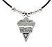 San Diego Chargers Leather Necklace w/Beads & Pewter Pendant - NFL Football Fan Shop Sports Team Merchandise