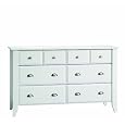 Child Craft Shoal Creek Ready-to-Assemble Double Dresser, Matte White