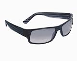 Anarchy Black Stripe El Presidente Sunglasses w Smoke Polarized Lens by