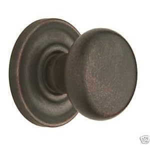 Baldwin Classic Knob Passage Distressed Oil Rubbed Bronze by Baldwin