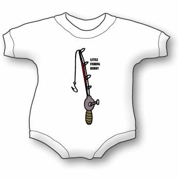 Little Fishing Buddy Bib and Onesie