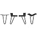 6 in I-Semble™ Hairpin Table Legs, 4-Pack