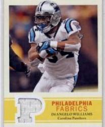 2009 Upper Deck Philadelphia Fabric #PFDW DeAngelo Williams - Carolina Panthers (Piece of Authentic Jersey)(Football Cards)