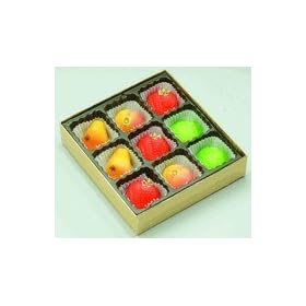 Assorted Marzipan Fruit - 9 Pieces (4 oz)