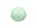 Venetian Blown Glass Round Bead - Mint Spiral