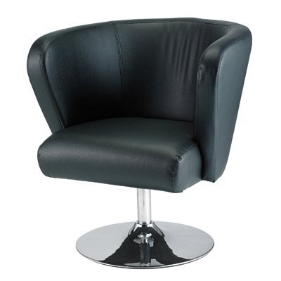 Swivel Chair - Enterprise Series Black Faux Leather