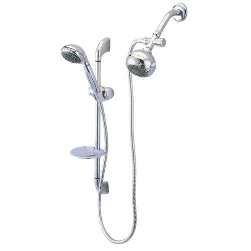 Kingston Brass KSK2521SG1 Shower Combo, Polished Chrome