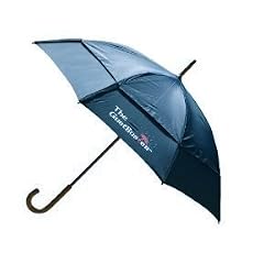 Gustbuster - Men's Golf Umbrella 48" Open Arc Navy with Gustbuster Logo, "Manual" Open