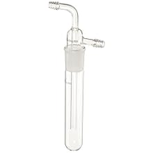 Chemglass CG-4515-02 Complete Serrated Hose Connection Vacuum Trap with 34/45 Joint, 38mm OD x 225mm Overall Length