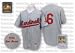 Stan Musial #6 1956 St. Louis Cardinals Authentic Throwback Mitchell and Ness MLB Baseball Jersey (Grey)