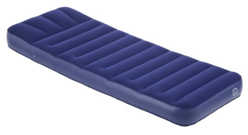 Outbound Single Flocked Air Mattress (Blue, Small)