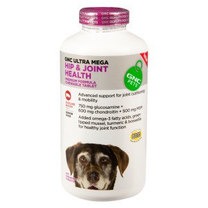 GNC Ultra Mega Hip and Joint Premium Chewable Tablet Sizzling Bacon 240 Tablets