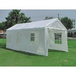 10 x 20 HEAVY DUTY Polyester White Party Tent Gazebo with Sidewalls 004