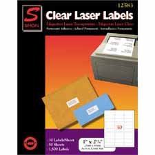 SIL 33423 - Laser Mailing Labels, 3-1 3x4-1 8, 300 Labels by 