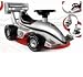 Smoby Formel 1 Rutscher silbergrau mit Sound