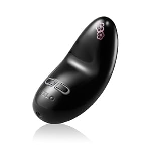 Lelo Nea Personal Massager, Black Pearl with Antique Pink Floral
