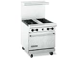 American Range 30 inch Commercial Range, 4 Burner, Spreader, AR30-4B