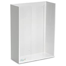 TrippNT 50023 White PVC Triple Top Loading Glove Box Holder, 11.5" W x 15.25" H x 4.75" D