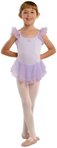 Danshuz Lavender Flutter Sleeve Ballet Dance Dress Little Girls 2T-10