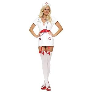5PC Naughty Nurse Sexy Holiday Party Costume
