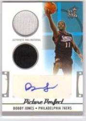 2006-07 Topps Big Game Picture Perfect Jerseys and Shorts Autographs #BJ Bobby Jones - Philadelphia 76ERS (Piece of Authentic Jersey - Shorts Autographed Card - Serial #d to 199) (Basketball Cards)