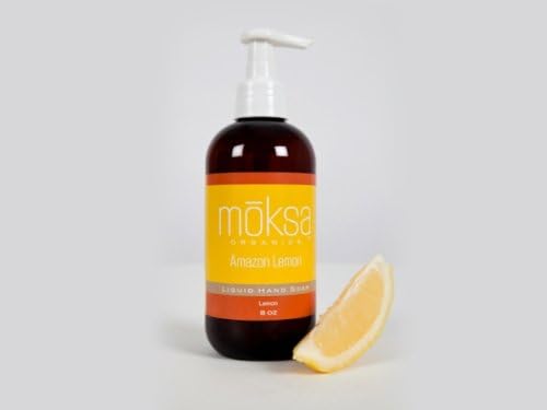 Moksa Organic Liquid Hand Soap, Amazon Lemon
