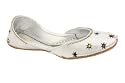 Unze Pumps (indian Khussa) - Cs9673-Silver-4.0