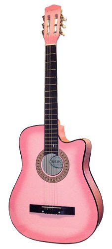 Pink 38 Acoustic Cutaway Guitar