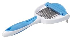 Bamboo Dog Undercoat & Dematting Rake for Smaller Breed Dogs, Colors Vary