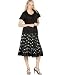 JM Collection Plus Size Scoop-Neck Beaded Top & Embroidered A-Line Skirt