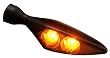 Blinker Micro Rhombus Dark, schwarz